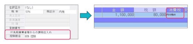 経理上手くん α 入力例 - インボイス制度対応